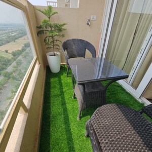 Balcony in Studio Apartment at Gaur Runway Suites, Gaur Yamuna City – for Rent