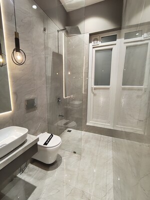 Bathroom in 3 BHK Apartment at Ruparel Stardom, Malad West – for Sale