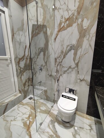 Bathroom in 3 BHK Apartment at Ruparel Stardom, Malad West – for Sale