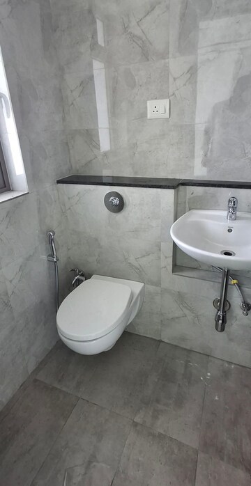 Bathroom in 1 BHK Apartment at Sheth Irene, Malad West – for Rent