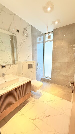 Bathroom in 4 BHK Builder Floor at Ansal API Esencia, Sector 67 – for Sale