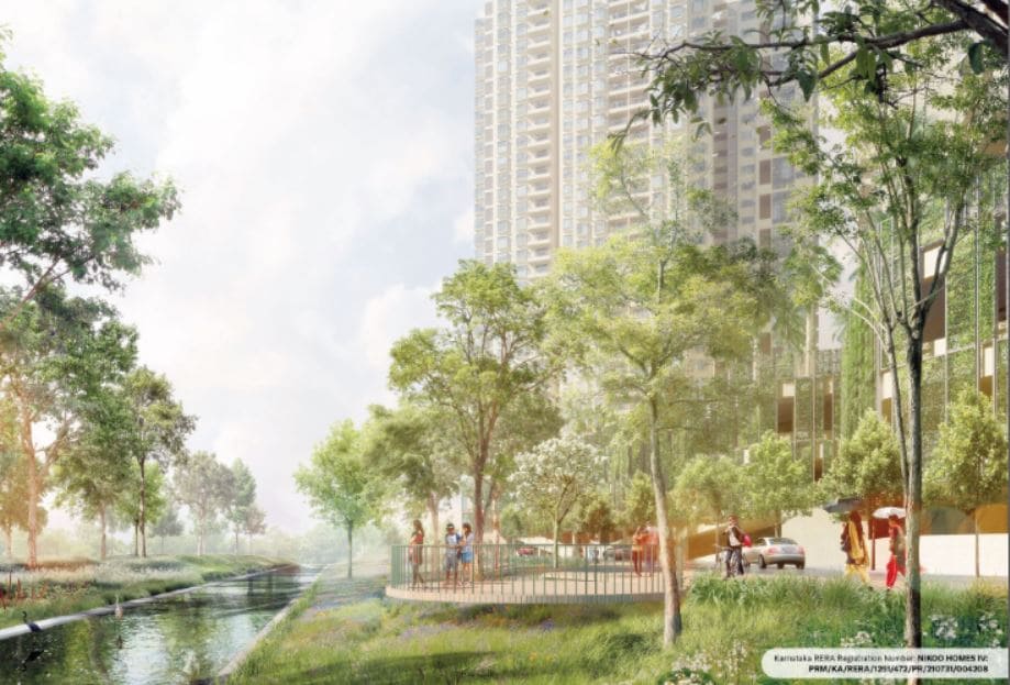 3 BHK + Pooja Room Apartment For Sale in Bhartiya Garden Estate