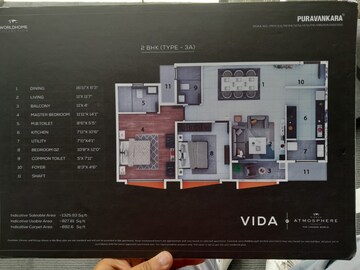 2 BHK Apartment – Exterior View View at Puravankara Purva Atmosphere, Thanisandra Main Road - for Sale