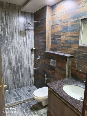 Bathroom in 3 BHK Builder Floor at Vasant Kunj – for Rent