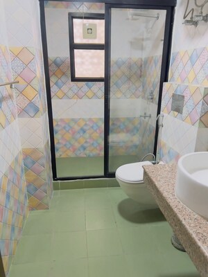 Bathroom in 2 BHK Builder Floor at Vasant Kunj – for Rent