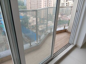 Balcony in 3 BHK Apartment at Soham Crystal Spires, Thane West – for Rent