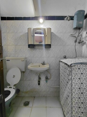 Bathroom in 2 BHK Apartment at HDIL Dheeraj Kiran, Malad West – for Rent