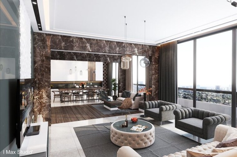 Living Room, vanrai-shopping-premises 4 Bedroom 2600 Sq.Ft. Apartment In Goregaon East Mumbai 9558158