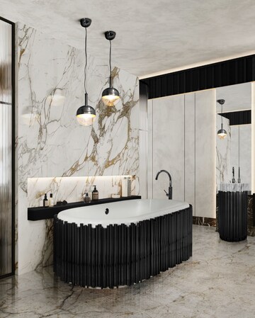 Bathroom in 4 BHK Apartment at Godrej Trilogy, Worli – for Sale