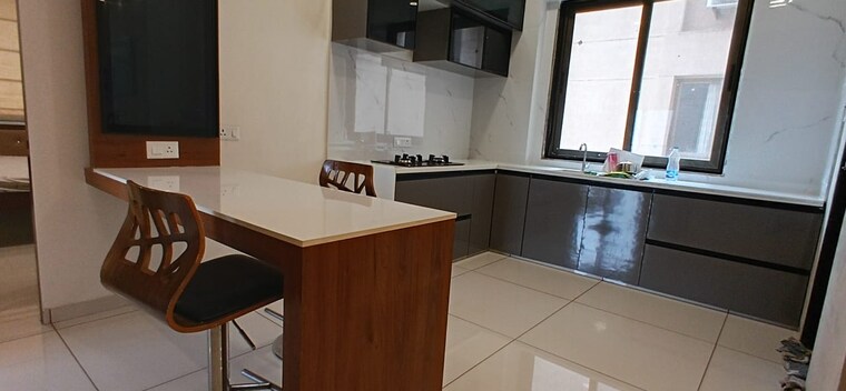 Kitchen, sama savli road 3 Bedroom 1800 Sq.Ft. Apartment In Sama Savli Road Vadodara 9558282