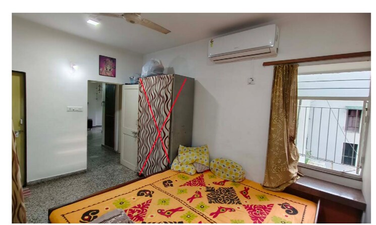 Bedroom, memnagar 2 Bedroom 1200 Sq.Ft. Apartment In Memnagar Ahmedabad 9558305