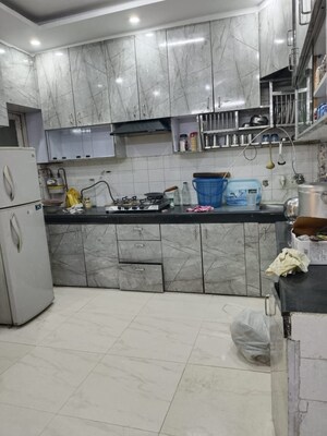 Kitchen in 2 BHK Builder Floor at Malviya Nagar – for Rent