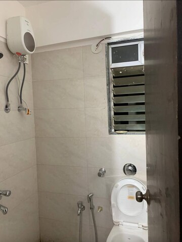 Bathroom in 1 BHK Apartment at DGS Sheetal Tapovan, Malad East – for Rent