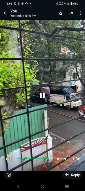 Balcony in 1 BHK Apartment at Bhakti Apartments Swaegate, Swargate – for Rent