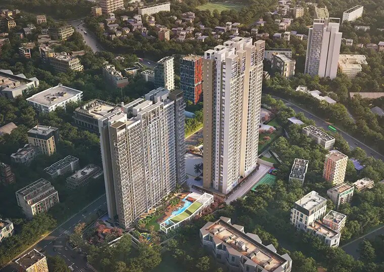 Exterior View, embassy-one-thane 3 Bedroom 1200 Sq.Ft. Apartment In Panch Pakhadi Thane 9557746