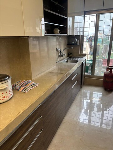 Kitchen in 3 BHK Apartment at Bajaj Jayshree CHS, Vile Parle West – for Rent