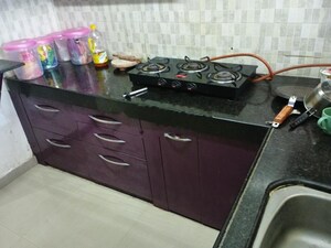 Kitchen in 2 BHK Apartment at JPS Hill Crest, Banjara Hills – for Rent