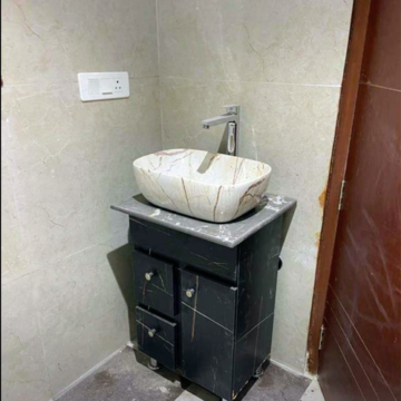 Bathroom in 3 BHK Builder Floor at Chattarpur – for Rent