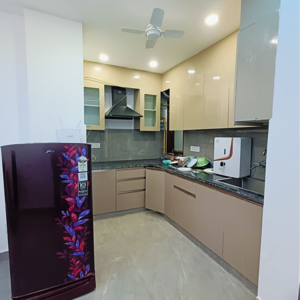 Kitchen in 2 BHK Builder Floor at Chattarpur – for Rent