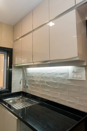 Kitchen in 2 BHK Apartment at Vaibhav Apartment Prabhadevi, Prabhadevi – for Rent