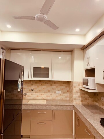 Kitchen in 3 BHK Apartment at Shalimar Vista, Gomti Nagar – for Rent