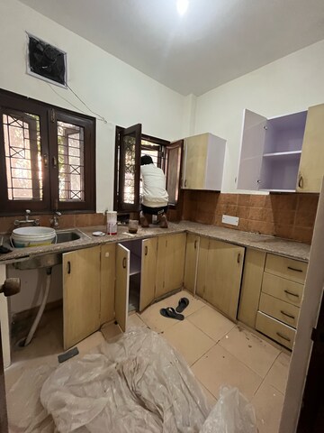 Kitchen in 2 BHK Builder Floor at Ansal Sushant Lok I, Sector 43 – for Rent