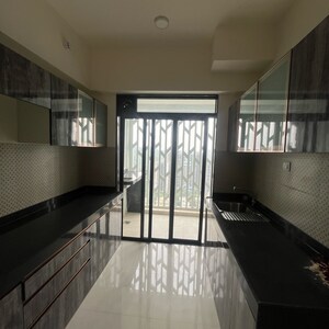 Kitchen in 3 BHK Apartment at Lodha Woods, Lokhandwala – for Rent