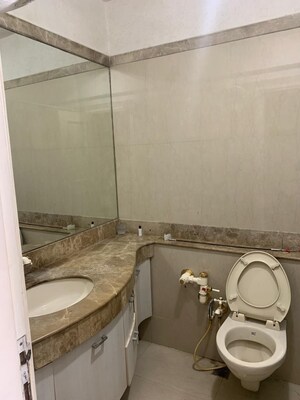 Bathroom in 3 BHK Apartment at Raheja Sherwood, Goregaon East – for Rent