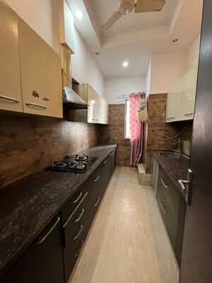 Kitchen in 3 BHK Builder Floor at Ansal Sushant Lok I, Sector 43 – for Rent