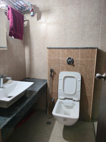 Bathroom in 3 BHK Apartment at Purva Silversands, Mundhwa – for Rent