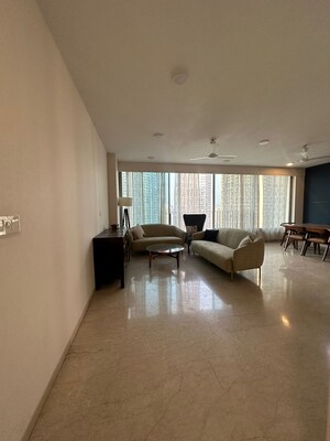 Living Room in 3 BHK Apartment at Oberoi Realty Esquire, Goregaon East – for Rent