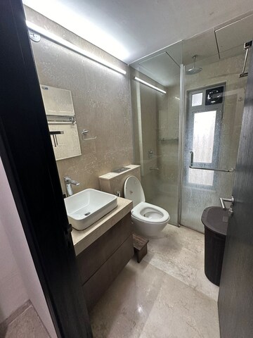Bathroom in 3 BHK Apartment at Oberoi Realty Esquire, Goregaon East – for Rent