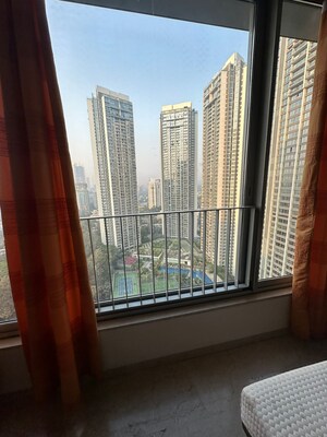 Balcony in 3 BHK Apartment at Oberoi Realty Esquire, Goregaon East – for Rent