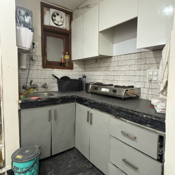Kitchen in 1 BHK Builder Floor at Malviya Nagar – for Rent