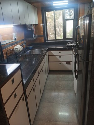 Kitchen in 1 BHK Apartment at Bandra West – for Rent