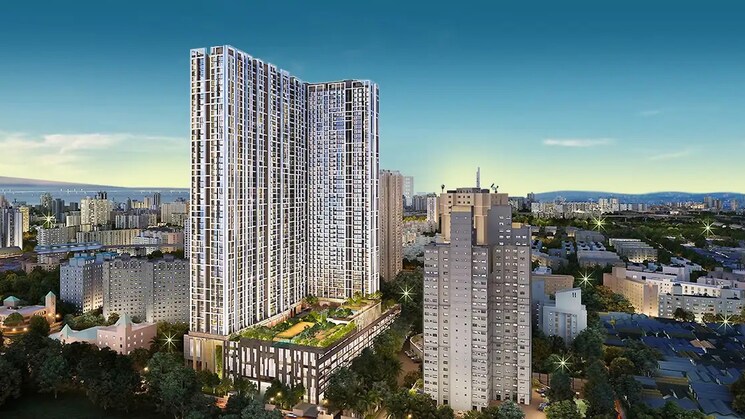 4 BHK + Study Room Apartment For Rent in Dosti Eastern Bay