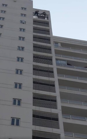 Staircase in 4 BHK Apartment at Abw La Lagune, Sector 54 – for Rent