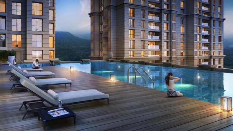 Swimming Pool, shreeji-divine 2 Bedroom 874 Sq.Ft. Apartment In Kharghar Sector 36 Navi Mumbai 9559834