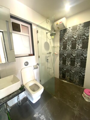 Bathroom in 2 BHK Apartment at Paranjape Schemes Royal Court, Andheri East – for Rent