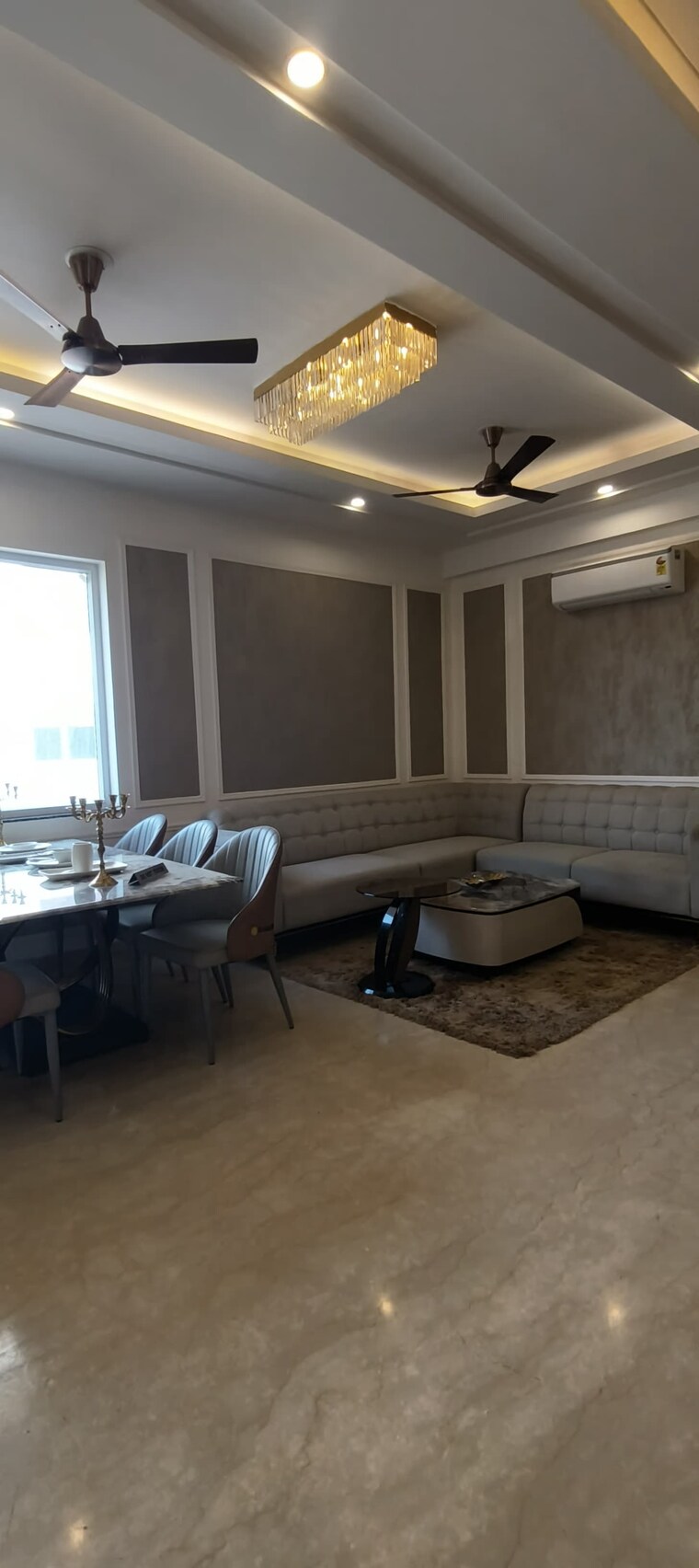 Living Room, ansal-api-esencia 4 Bedroom 300 Sq.Ft. Builder Floor In Sector 67 Gurgaon 9559916