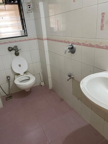 Bathroom in 2 BHK Apartment at Sadguru Complex I, Goregaon East – for Rent