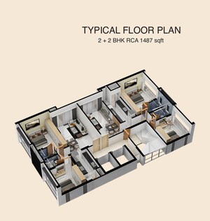 Master Plan in 1 BHK Apartment at Bluestone Tulsi Heritage, Dadar East – for Sale