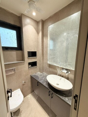 Bathroom in 3 BHK Builder Floor at Ansal Sushant Lok I, Sector 43 – for Rent