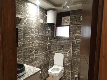 Bathroom in 3 BHK Builder Floor at Ansal Sushant Lok I, Sector 43 – for Rent