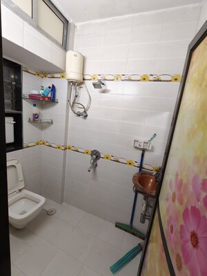 Bathroom in 1 BHK Apartment at Dheeraj Enclave, Borivali East – for Rent