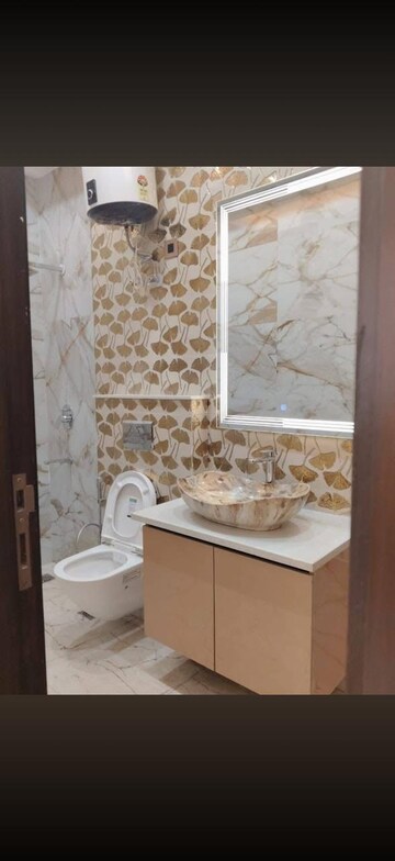 Bathroom in 3 BHK Builder Floor at Nehru Enclave – for Rent