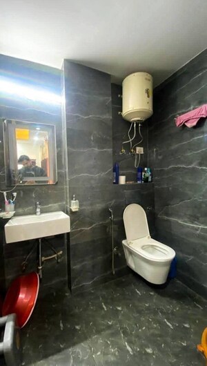 Bathroom in 2 BHK Builder Floor at Chattarpur – for Rent
