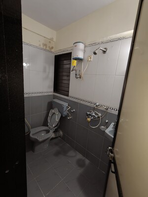 Bathroom in 1 BHK Apartment at Dheeraj Hill View Tower, Borivali East – for Rent