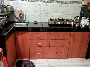 Kitchen in 1 BHK Apartment at Guru Ganesh Nagar Society, Kothrud – for Rent