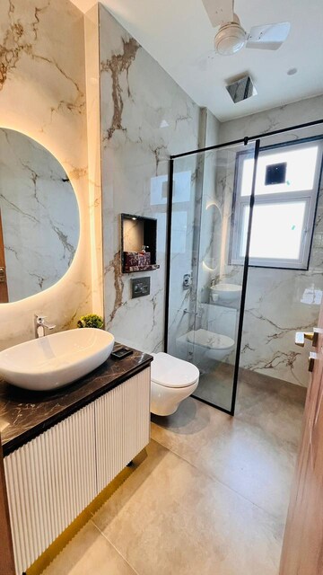 Bathroom in 3 BHK Builder Floor at Anant Raj Ashok Estate, Sector 63a – for Sale